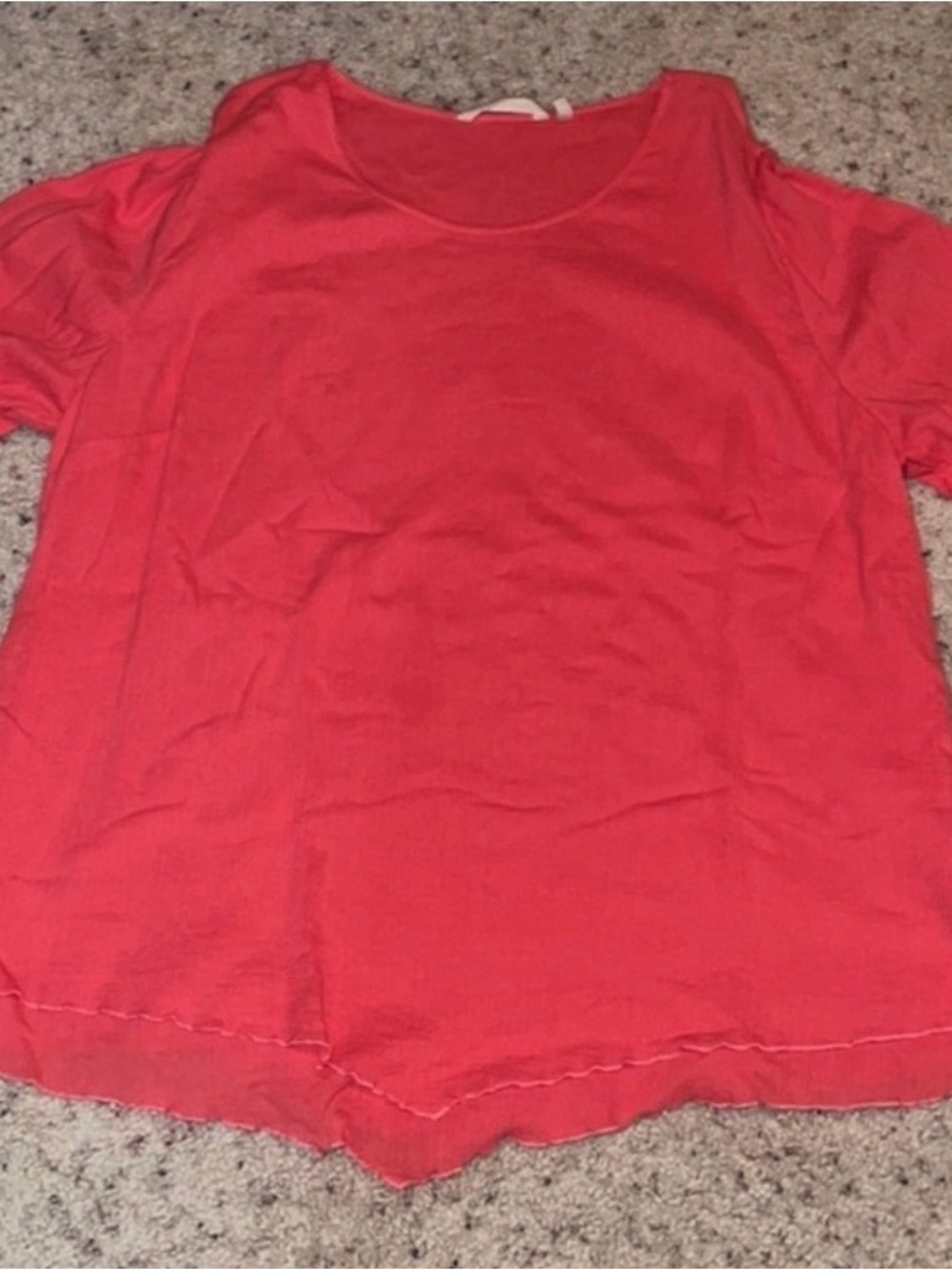Soft Surroundings pink coral blouse with  3/4 length sleeves  - Size 1X
